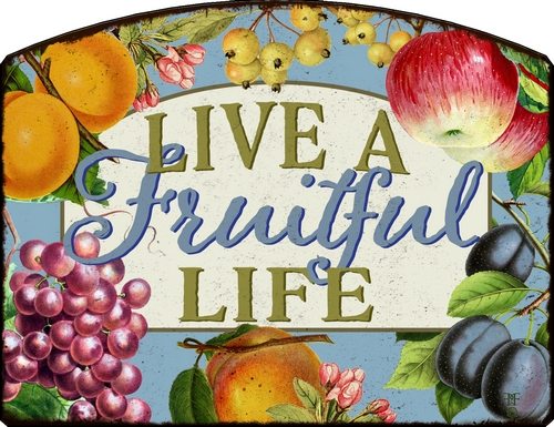 Item 28349 Vintage Style Mixed Fruit Sign