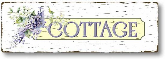 Item 436 Shabby Chic Lilacs Cottage Sign