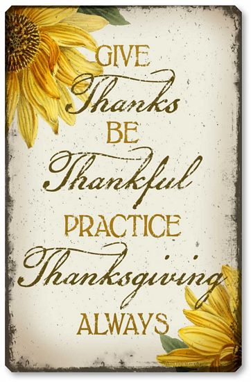 Item 8355 Vintage Style Thanksgiving Sign