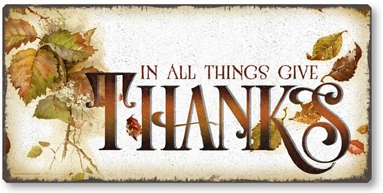 Item 8862 Vintage Style Thanksgiving Sign
