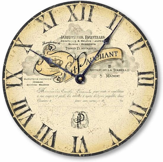 Item C1009 Antique French Letterhead Wall Clock