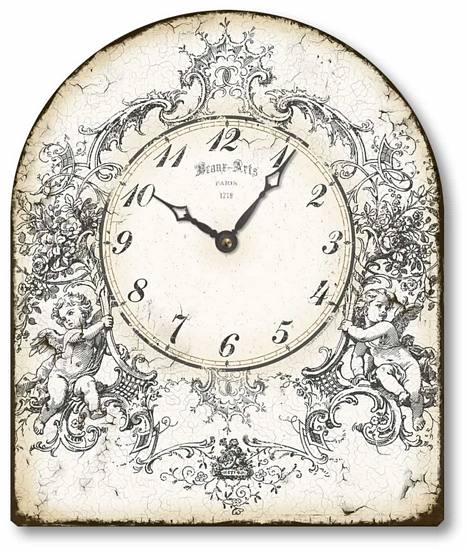 Item C1253 Baroque Angels Tabletop Clock