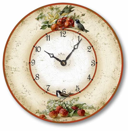 Item C2042 Cherries and Strawberries Wall Clock