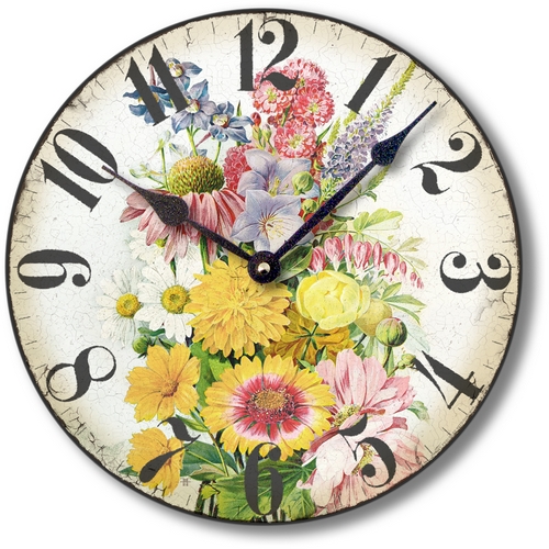 Item C6003 Vintage Style English Garden Clock