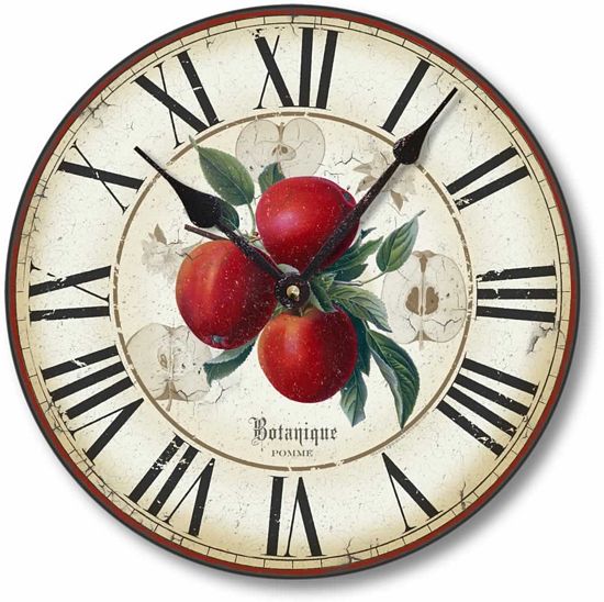 Item C8202 Botanical Apples Wall Clock