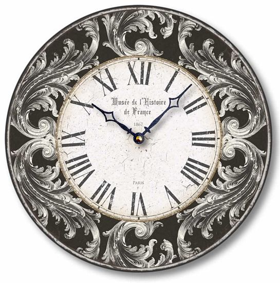 Item C8242 Old World Style Acanthus Leaves Wall Clock