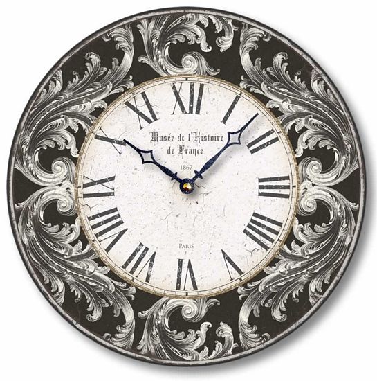 Item C8242 Old World Style Acanthus Leaves Wall Clock