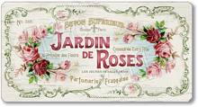 Item 10517 Vintage Style Perfume Label Plaque