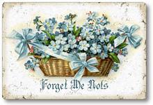 Item 112907 Forget Me Nots Plaque