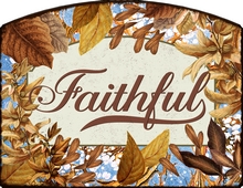 Item 44036 Autumn Harvest Faithful Sign