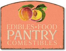 Item 4487 Peaches Pantry Plaque