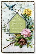 Item 68 Graceful Victorian Quotation Plaque