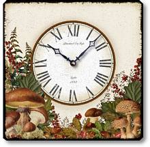 Item C8720 Woodland Mushrooms Wall Clock