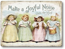 Item 98 Victorian Girls Christian Scripture Plaque