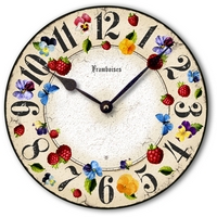 Item C1172 Raspberries Country Kitchen Wall Clock