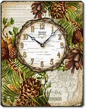 Item C3631 Antique Style Adirondack Mountains Rustic Wall Clock