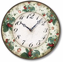 Item C6006 Strawberry Wall Clock