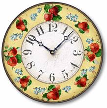 Item C6036 Vintage Style Strawberry Kitchen Wall Clock