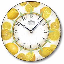 Item C6601 Refreshing Yellow Lemons Wall Clock