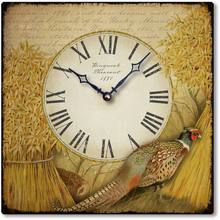 Item C73000 Antique Style Pheasant Clock