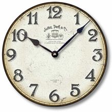 Item C8118 Vintage Style Mercantile Clock