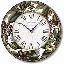 Item C8204 Leaves and Berries Wall Clock