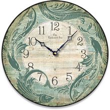 Item C8370 Antique Style Fantasy Fish Wall Clock